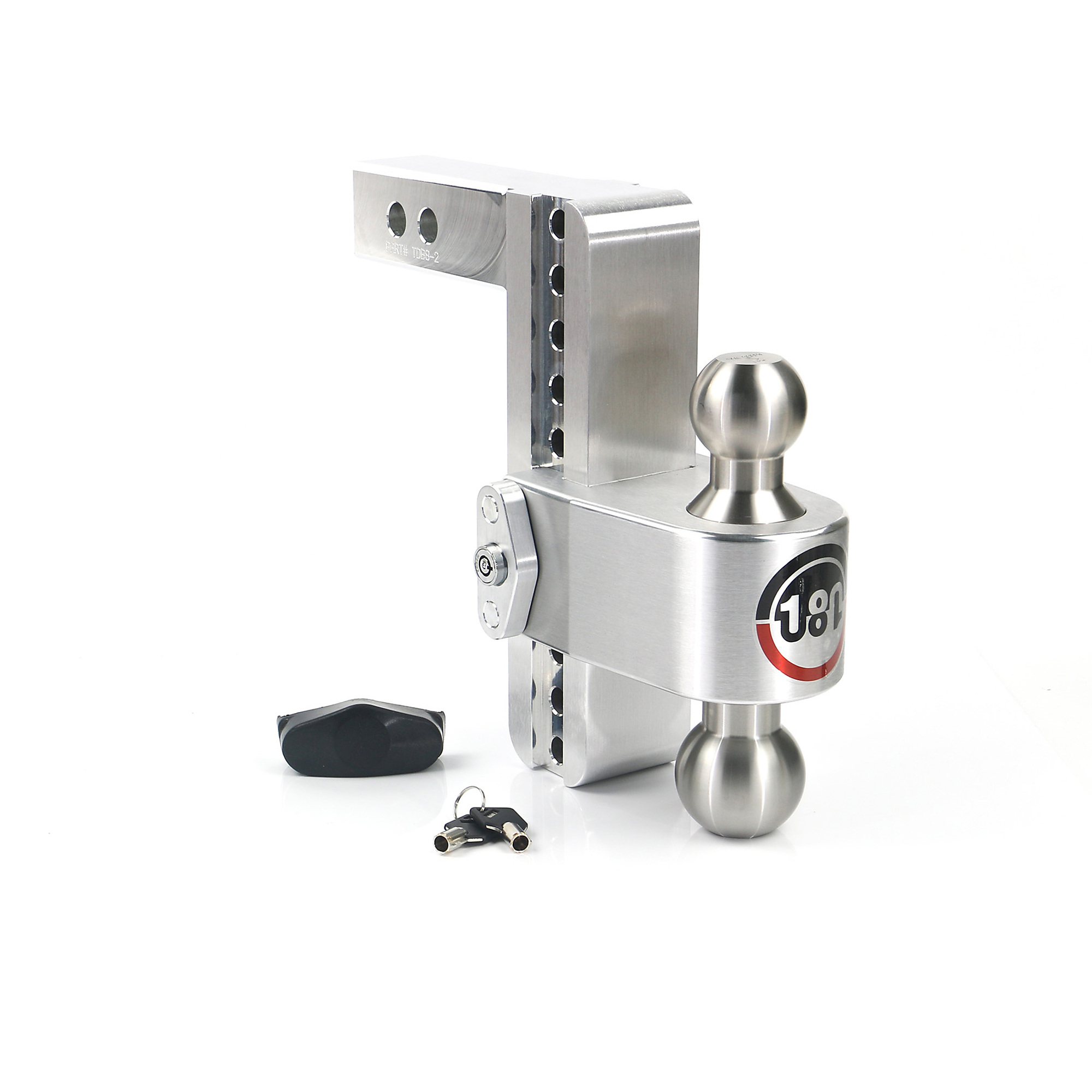 Weigh Safe 180 Turnover Ball Hitch - 8in. Drop, 2in. Shank, 2-5/16in. Ball Diameter, 12500 Lb. Gross Towing Weight, Class V, Model# LTB8-2